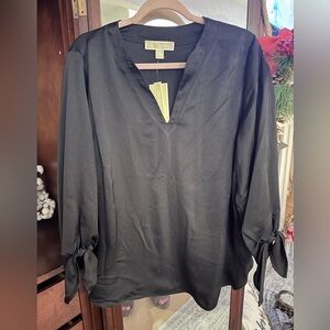 Michael Kors Gray Textured Fabric